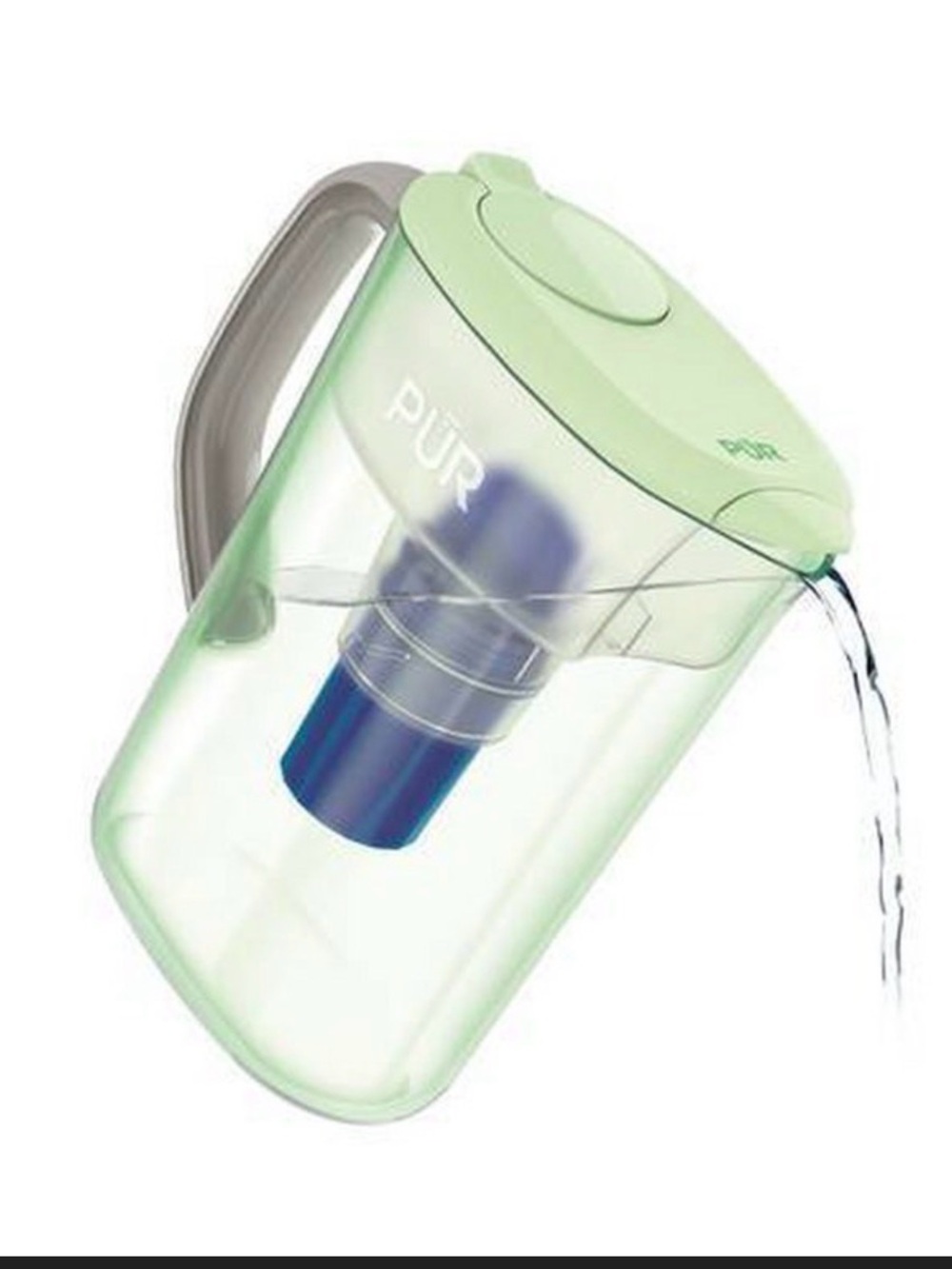 Pur 7-Cup Mint Green Transparent Water Filter Pitcher-BPA free/Dishwasher Safe